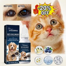 Eye Drops for Pets Bacterial,Viral and Fungal  Infections Dog Cat Treatment US