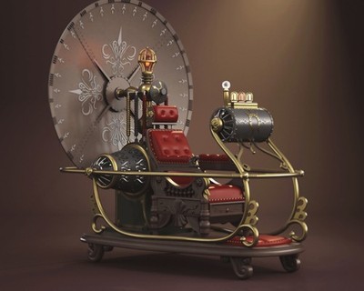 The Time Machine Classic Time Machine 1/8 Custom 3d Model Kit Over 11''