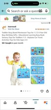 Busy Book Toddler Activity Portable Book Sensory And Learning