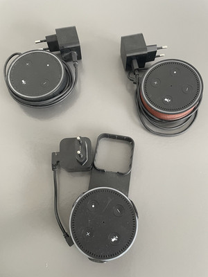 Amazon Echo Dot (2nd Gen) 3 Stück, Alexa, Bluetooth, WLAN, schwarz, mit Netzteil