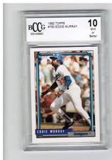 Eddie Murray 1992 Topps #780 BCCG 10