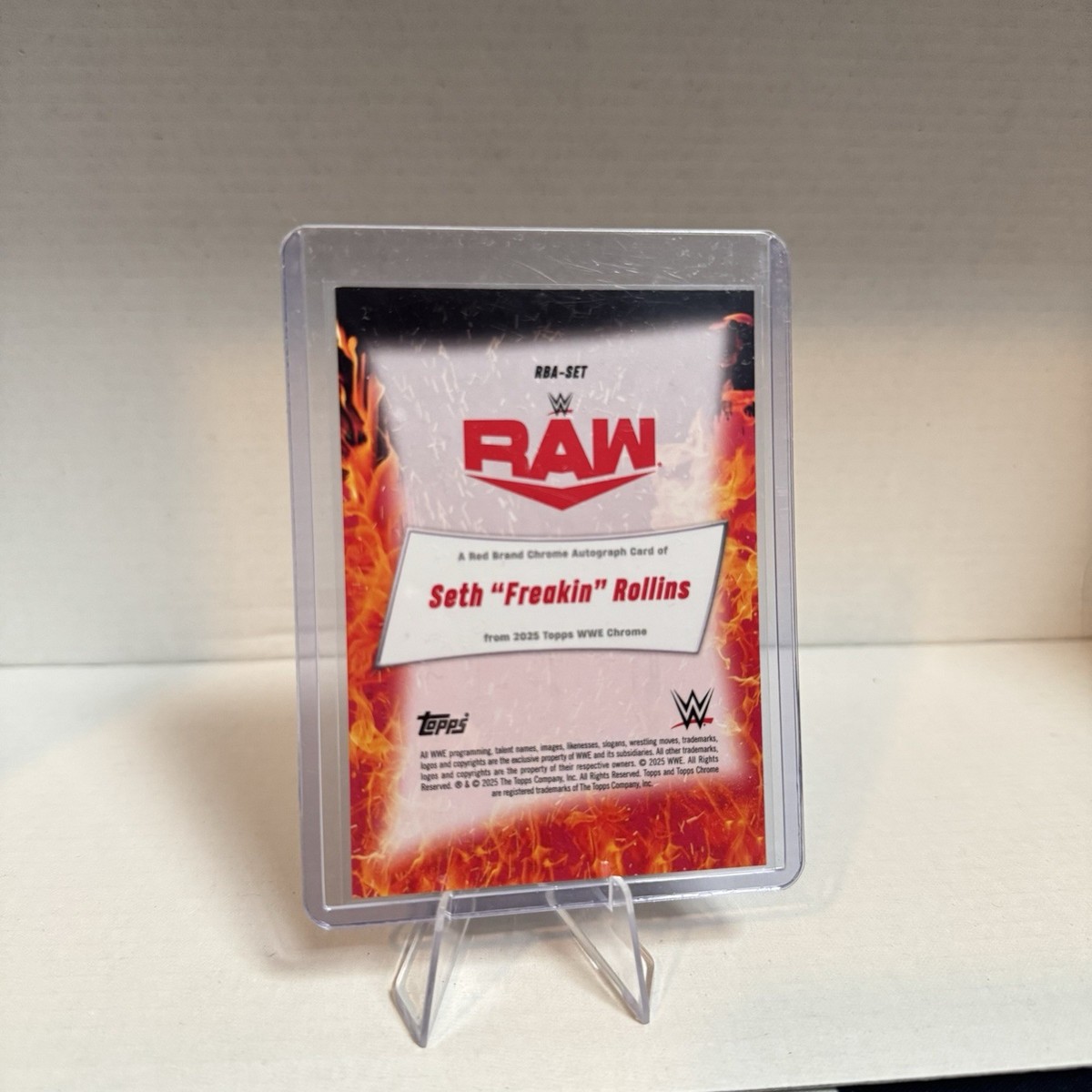 2025 Topps Chrome WWE - Red Brand Autographs Seth Rollins