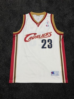 Vintage Champion Cleveland Cavaliers LeBron James #23 NBA Jersey Trikot Gr. L