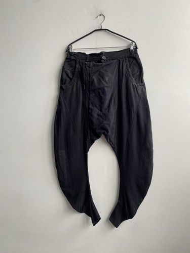 Delusion Avant-Garde Asymmetric Men’s Black Pants Size S/M - Picture 3 of 15