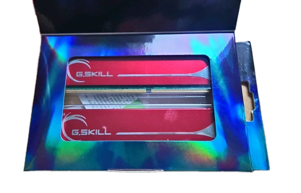 2-G. SKILL 2GB RAM KIT 2 X 1GB DDR-400 PC-3200 DESKTOP MEMORY F1-3200PHU2-2GBNS - Image 2 of 3