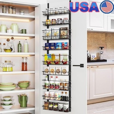 Over Door Pantry Organizer Spice Rack Multi-purpose Adjustable Storage Solution