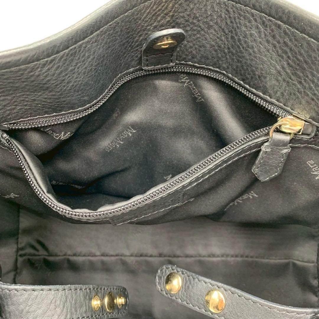 Max Mara Tote bag Leather Black Authentic From Japan — image 15