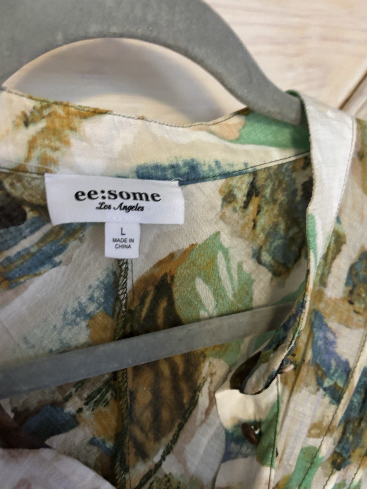 Ee:some Maven Patterned Button Down Blouse Multi … - image 7