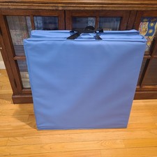 2" Thick Tri-fold Folding Gym Exercise Mat Workout Yoga w/Carrying Handle Blue