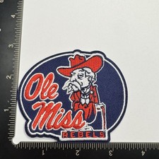 Ole Miss University OF Mississippi Rebels Iron On Patch Embroidered