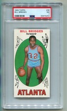1969 TOPPS BASKETBALL BILL BRIDGES #86 ATLANTA HAWKS PSA 7 NM C3
