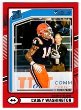 2024 Panini Donruss Red Press Proof #392 Casey Washington Atlanta Falcons
