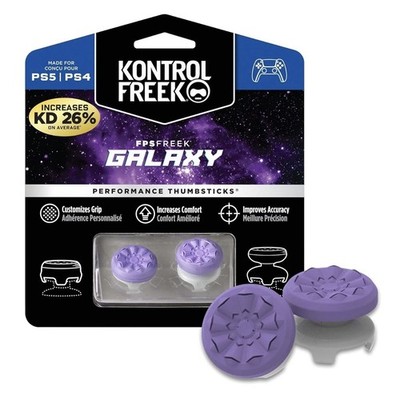 NEW - Kontrol Freek GALAXY Performance Thumbsticks - Purple PS4 PS5