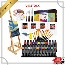 Professional Acrylic Paint Set, 60PCS with Painting Brushes,Acrylic Paints