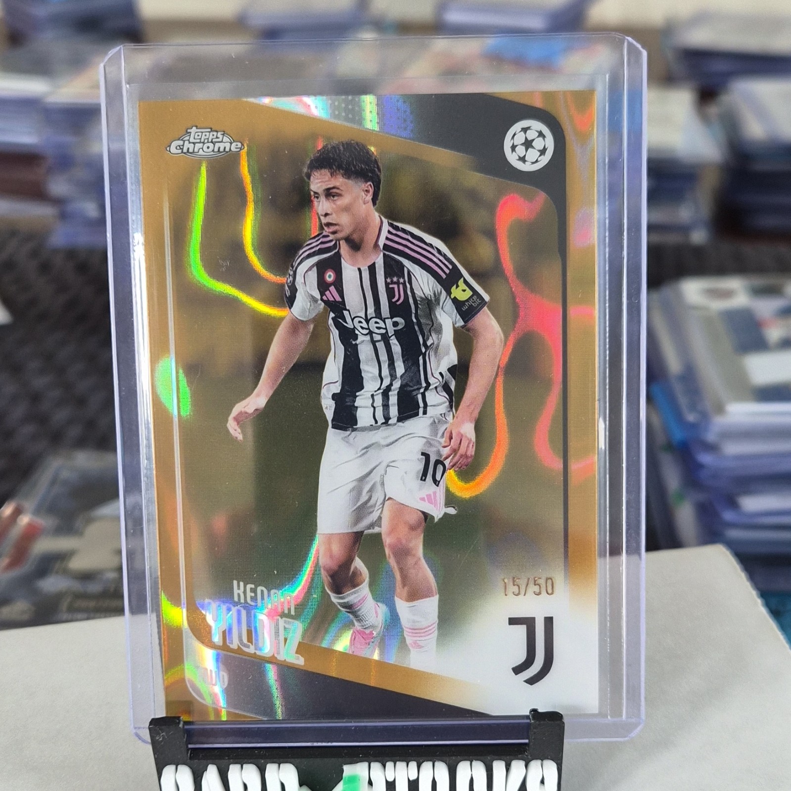 Topps Chrome Kenan Yildiz Juventus UEFA Champions League /50 #147 15/50 view 6