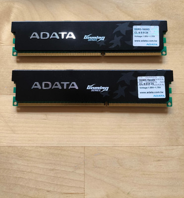4GB = 2x 2GB DDR3 ADATA XPG Gaming Series UDIMM AX3U1600GC2G9-2G DDR3-1600 f. PC