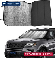 Big Hippo Front Car Sun Shade Windshield, Jumbo/Standard Sunshade Keeps Vehicle