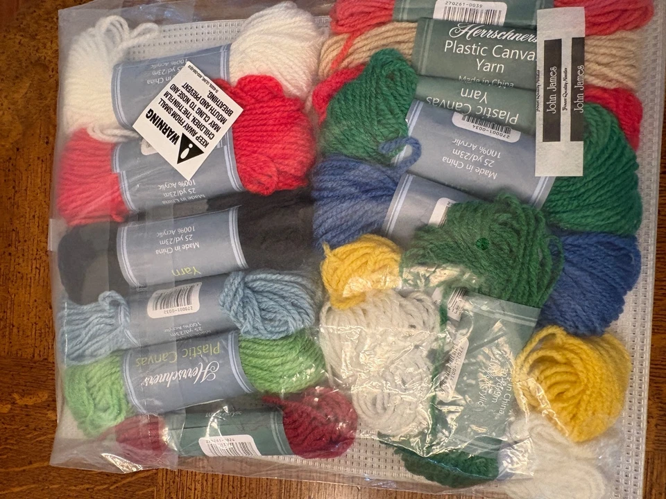 Herrschners Holly Jolly Mantle Sitters Plastic Canvas Kit - Image 2 of 2