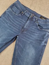 The Perfect Jean NYC Denim Mens 32x32 Blue Athletic Stretch Slim Fit Straight