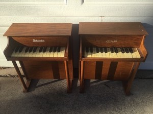 Vintage Schoenhut & Jaymar 25-key Child’s Upright Pianos - Working Nicely