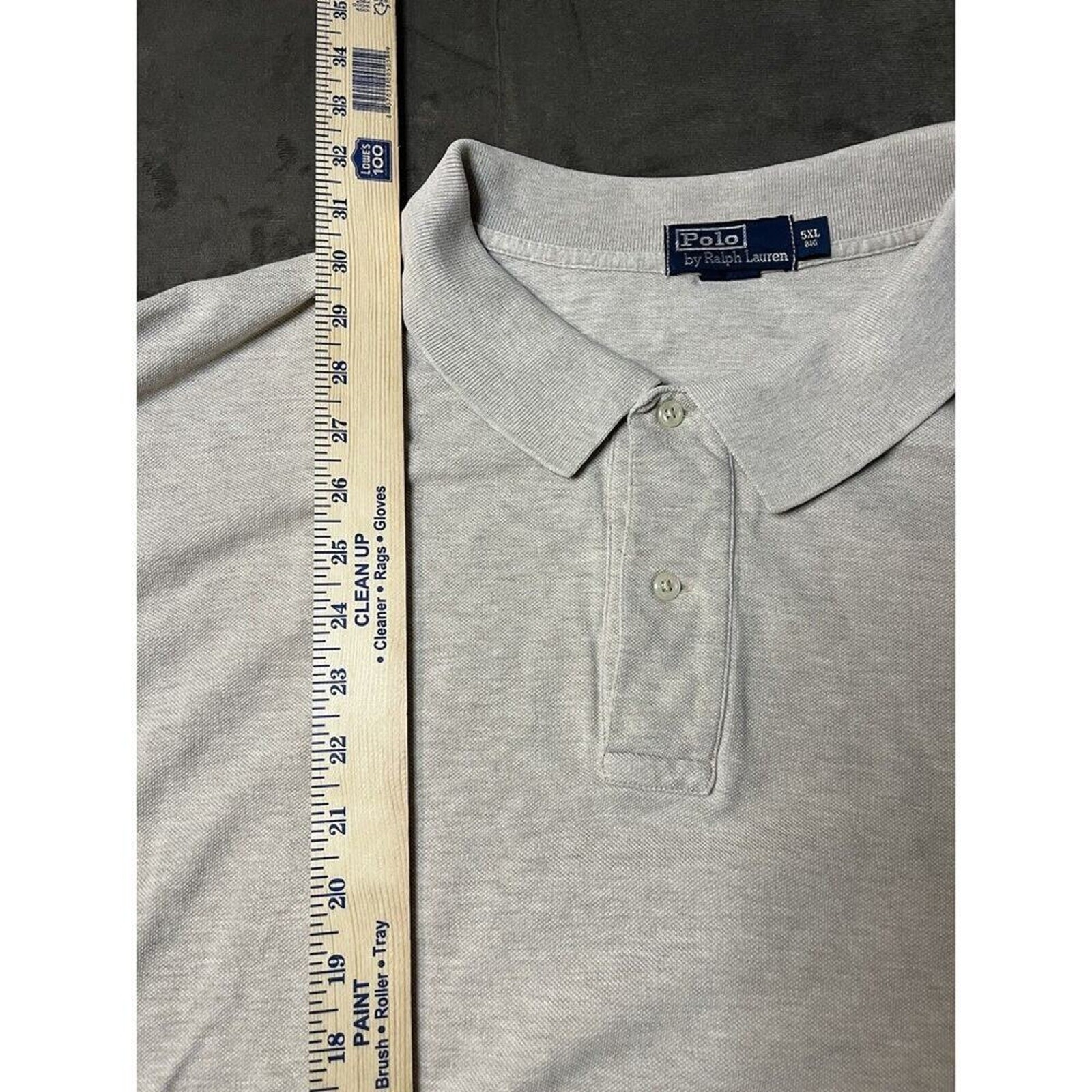 Polo Ralph Lauren Mens 4XLT White Polo Shirt Light Blue Pony Logo Cotton