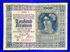 1922 AUSTRIA - 1000 KRONEN - VF - SA1