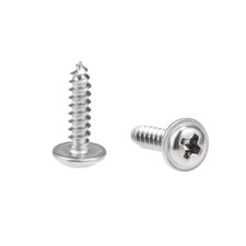 3x12mm Self Tapping Screws Phillips Head W Washer Screw Fasteners Bolts 50PACK