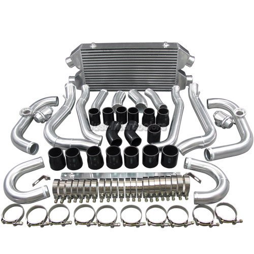 CX FMIC Intercooler kit Cold Pipe Tube Bolt-on For 90-96 Nissan