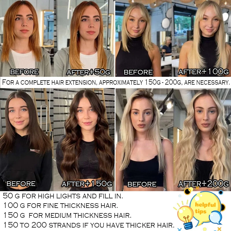 LIQUIDACIÓN Stick I-Tip 1G/S Pre Adhesionado Grueso 100% Remy Extensiones de Cabello Humano 0.5G Foto 3 de 4