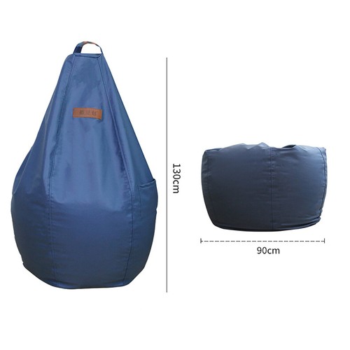 Bean Bag Sofa Cover Waterproof Single Fabric Lazy Sofa Lounger Cover 90*130CM - Picture 3 of 14