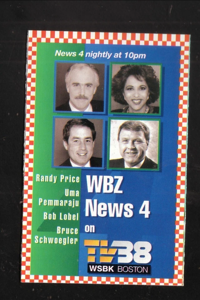 Boston Red Sox Roger Clemens 1994 calendario de bolsillo WSBK WBZ noticias Foto 2 de 2