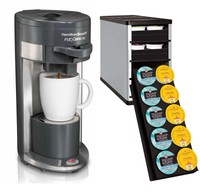 Hamilton Beach 49963 Flex Brew Single-serve K-cup Coffeemaker W/ Pod Organizer on sale Hamilton Beach 49963 Flex Brew Single-serve K-cup Coffeemaker W/ Pod Organizer on sale