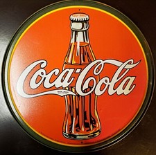 VARIOUS ROUND TIN SIGNS Size: Round - 11.75”Dia. / 30cm Dia.