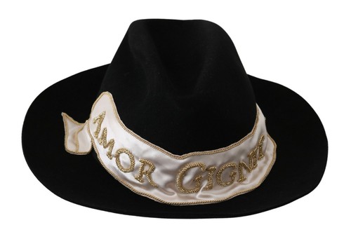 DOLCE \u0026 GABBANA Hat Black Lapin Amor 