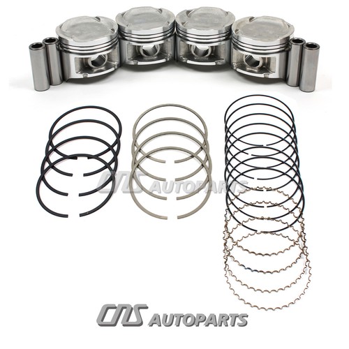 .50MM Oversize Pistons & Rings Set For 9295 Honda Civic VTEC 1.6L