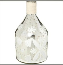 India Mirroed Glass Bottle Ornament 32cm x 18cm New