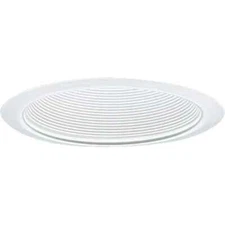 Progress Lighting 6 in. White Baffle Trim for Shallow Recessed Housings