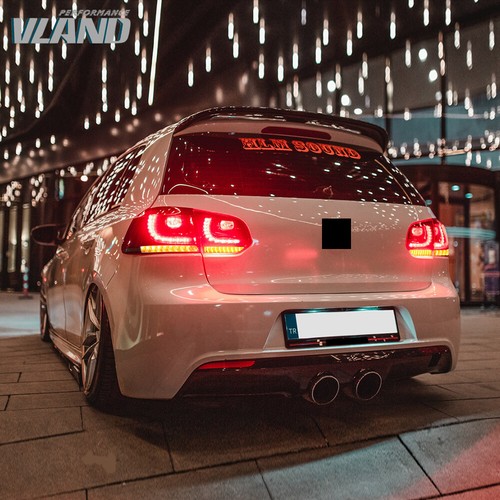 VLAND Smoked LED Tail Lights for 2010-2014 GOLF 6 MK6 w/ Sequential Turn Signal - Picture 15 of 16