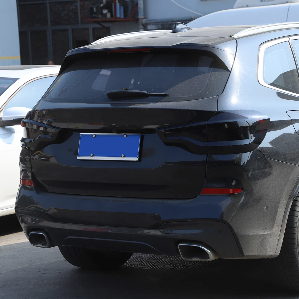 Tampa traseira traseira preta fumê acabamento LED para BMW X3 2018-2021 - Imagem 4 de 4