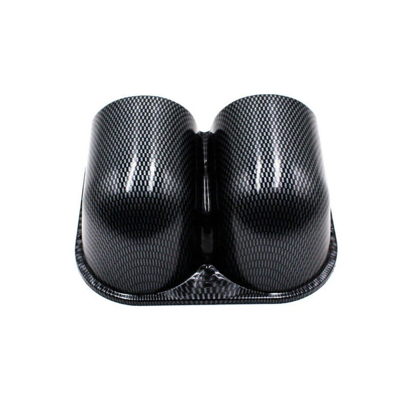 Soporte de montaje de medidor de calibre doble de 2 orificios para tablero de fibra de carbono para automóvil de 1 pieza taza de 52 mm Foto 3 de 4