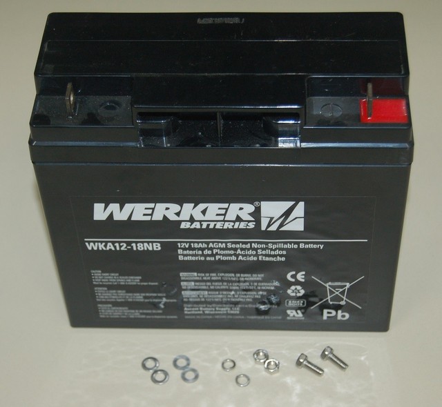 Werker WKA1218NBLE 12V 18Ah AGM Sealed NonSpillable Battery