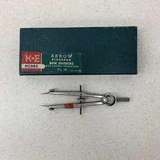 Vintage Keuffel & Esser 1065 ringhead Bow Dividers Made In Geemany Drafting Tool