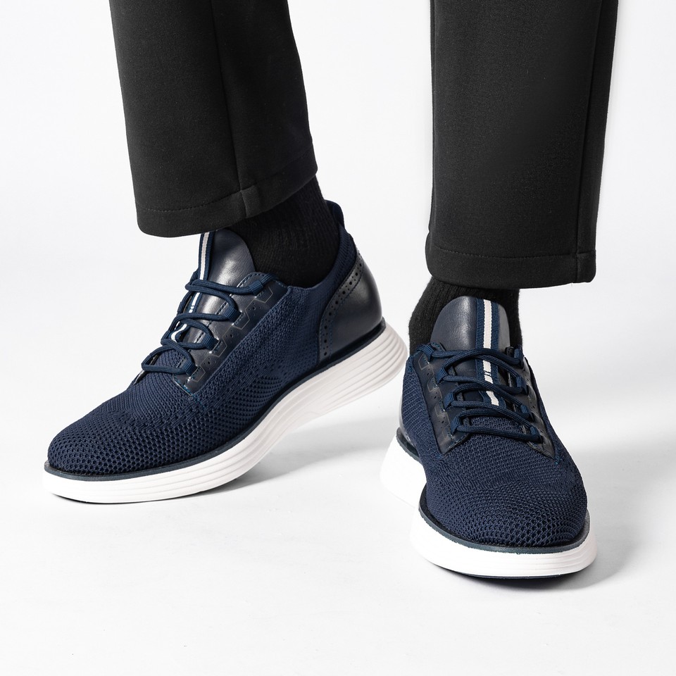 VILOCY Men's Casual Dress Sneakers Oxfords Business Mesh Breathable
