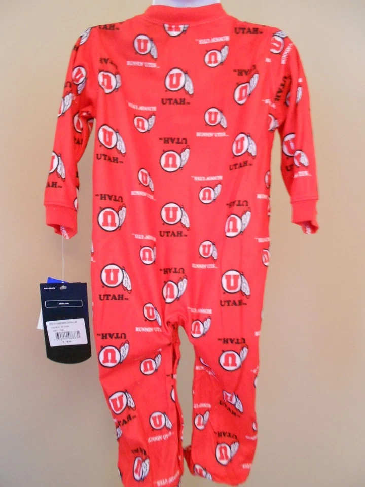 NUEVO Pijama Adidas University of Utah Utes Niño 12-18-24 Meses $18 Foto 4 de 4