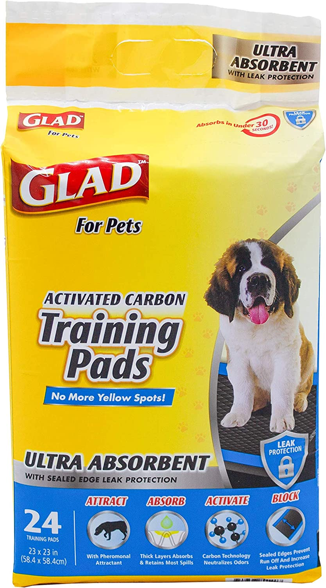 Dog Glad For Pets Heavy Duty Activated Carbon Dog Training Pads 24