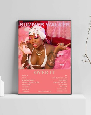 Summer Walker Over It Album Premium Musik Poster | Artwork Tracklist