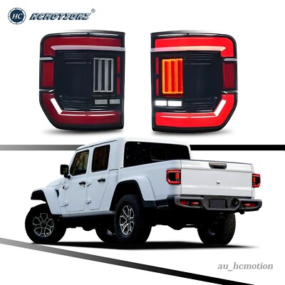 HCMOTION LED Tail Lights For Jeep Gladiator JT 2020-2025 Start UP Animation Lamp
