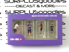 2024 Mini-GT House Metal Diorama Figures Set of 4 pcs Kaido & Sons V2 #KHMG142