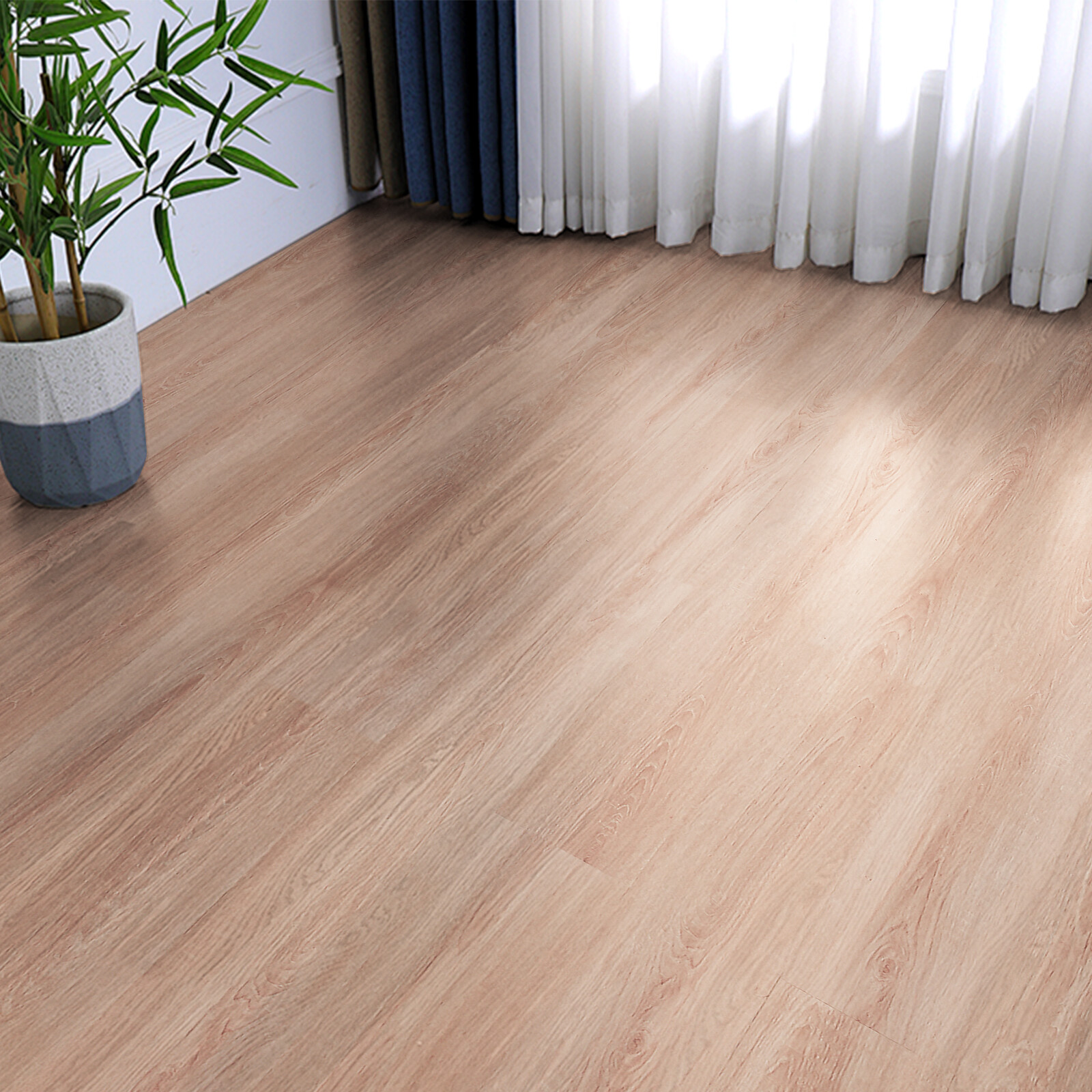 Lame vinyle VEVOR grain de bois naturel 2.5 mm pour relooker le salon ou la cuisine