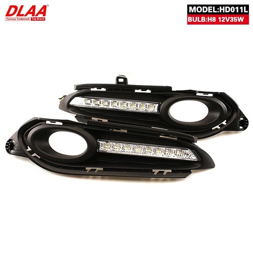 2Pcs Front Fog Lights Assembly w/ Clear Lens Grills Bumper For Honda HR-V VEZEL - Picture 5 of 6